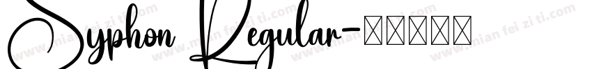 Syphon Regular字体转换